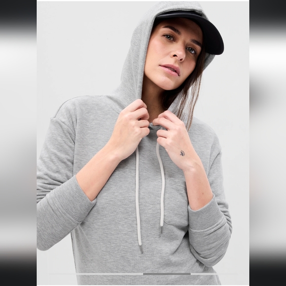 Maternity Supersoft Terry Hoodie (Surplus Green) - Picture 3 of 9